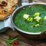 Palak Paneer Indian vegetarian curry with spinach sauce